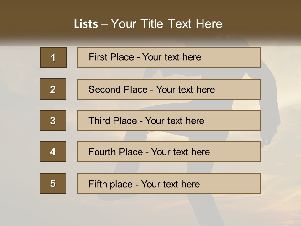 A Silhouette Of A Man Doing A Trick On A Skateboard PowerPoint Template