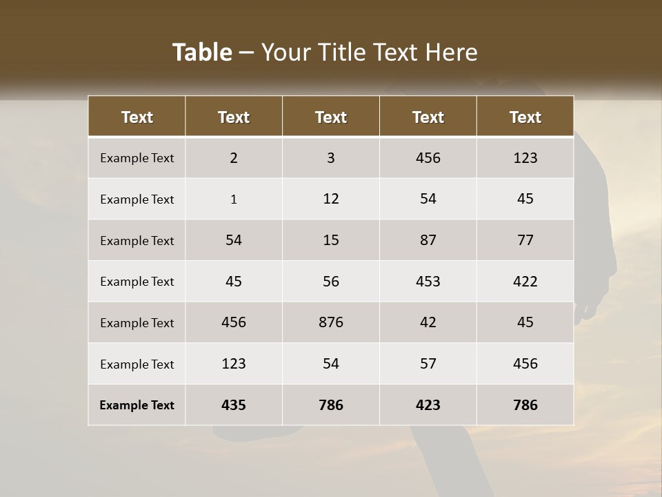 A Silhouette Of A Man Doing A Trick On A Skateboard PowerPoint Template