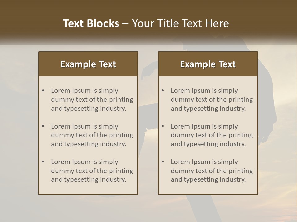 A Silhouette Of A Man Doing A Trick On A Skateboard PowerPoint Template