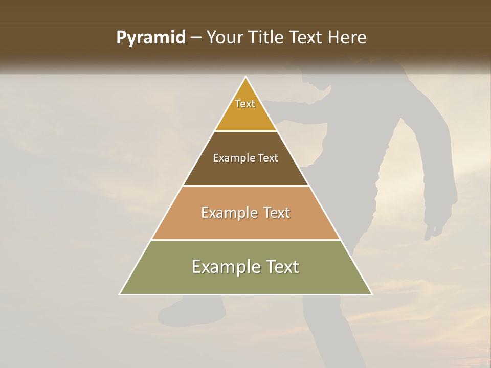 A Silhouette Of A Man Doing A Trick On A Skateboard PowerPoint Template