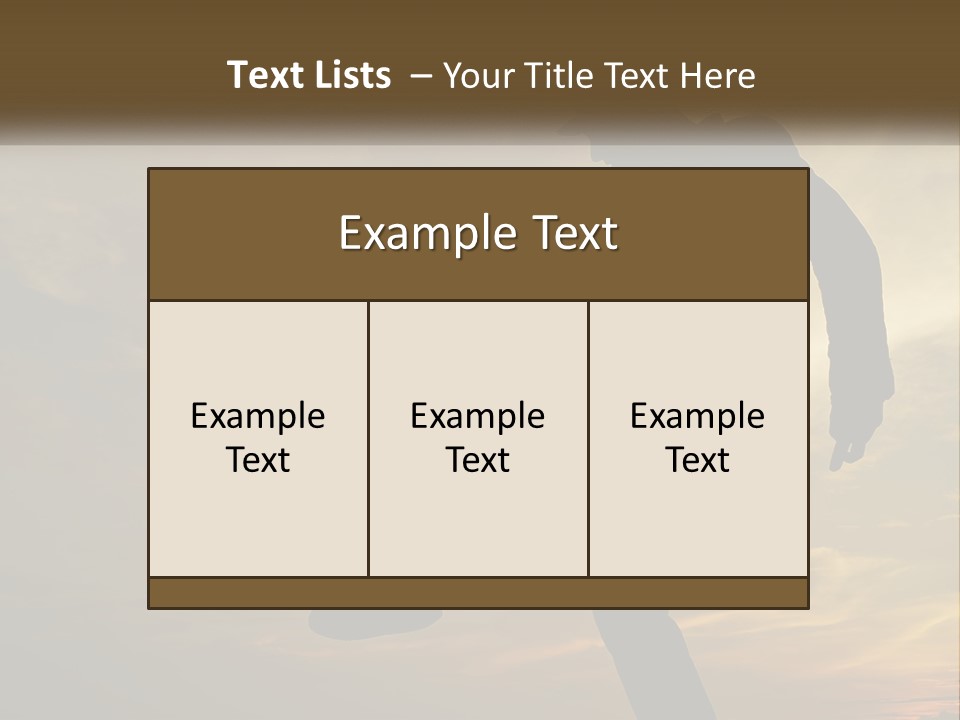 A Silhouette Of A Man Doing A Trick On A Skateboard PowerPoint Template