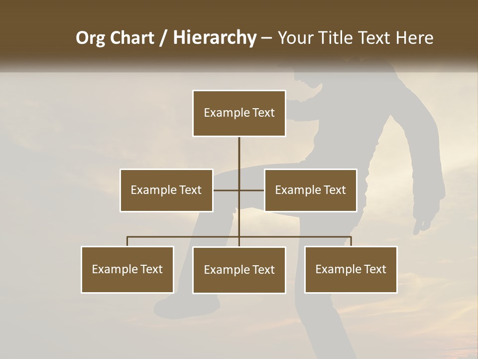 A Silhouette Of A Man Doing A Trick On A Skateboard PowerPoint Template