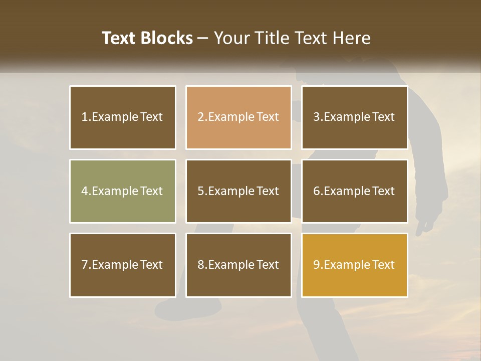 A Silhouette Of A Man Doing A Trick On A Skateboard PowerPoint Template