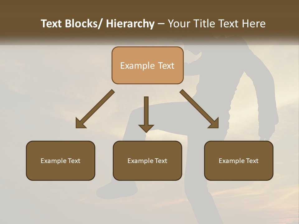 A Silhouette Of A Man Doing A Trick On A Skateboard PowerPoint Template