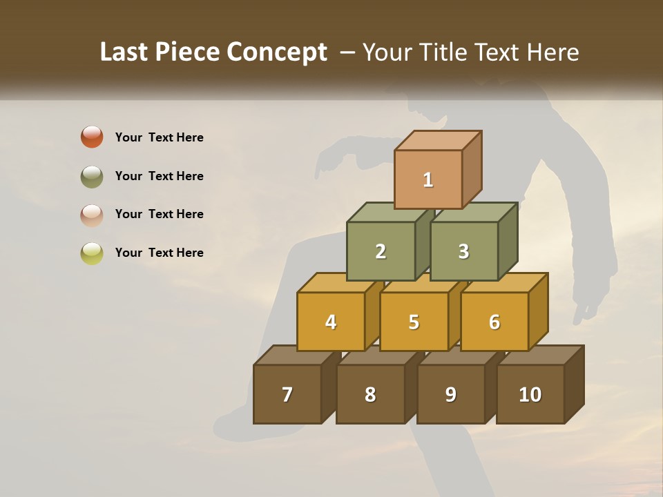 A Silhouette Of A Man Doing A Trick On A Skateboard PowerPoint Template