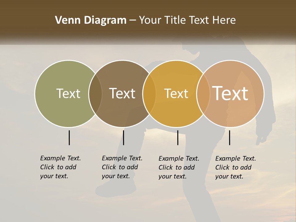 A Silhouette Of A Man Doing A Trick On A Skateboard PowerPoint Template