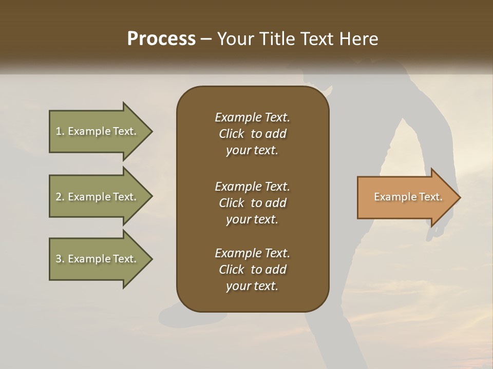 A Silhouette Of A Man Doing A Trick On A Skateboard PowerPoint Template