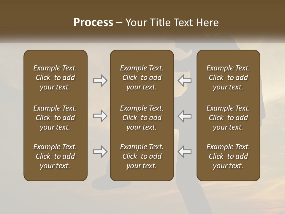 A Silhouette Of A Man Doing A Trick On A Skateboard PowerPoint Template