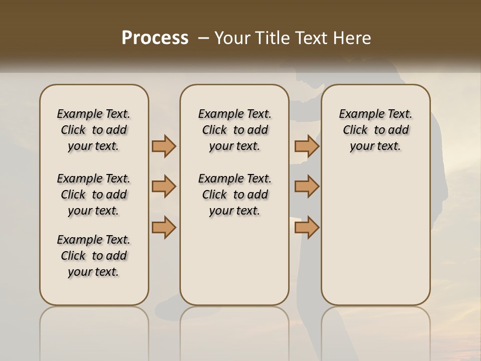 A Silhouette Of A Man Doing A Trick On A Skateboard PowerPoint Template
