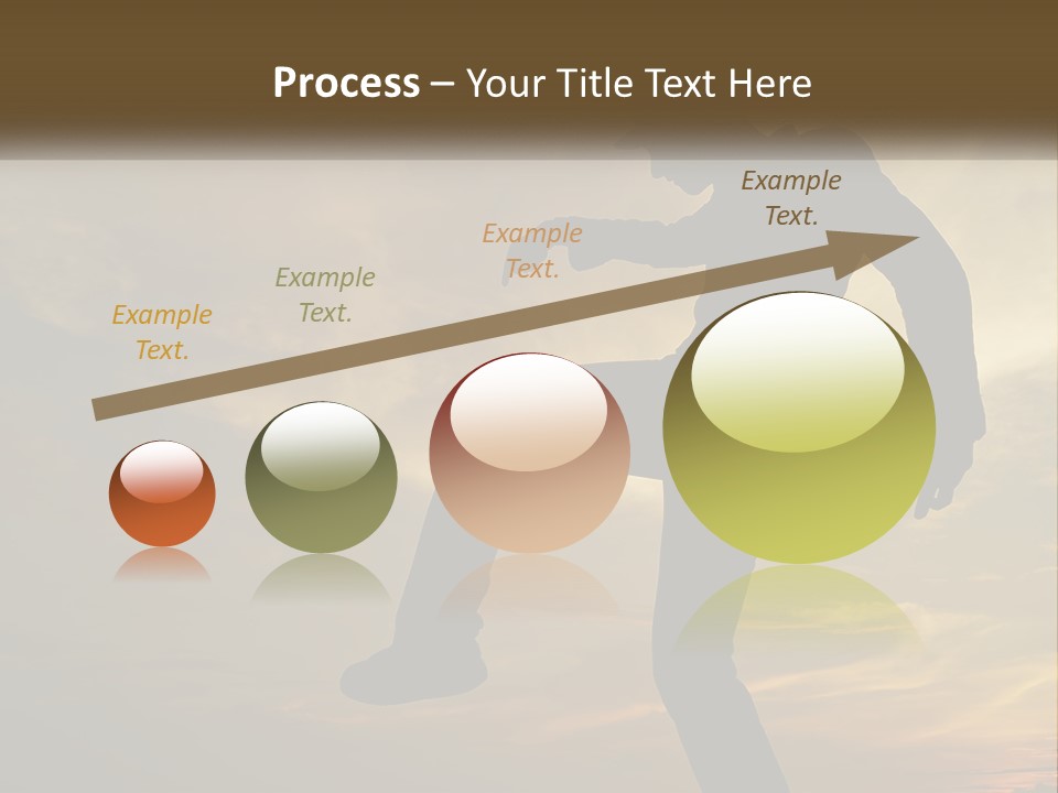 A Silhouette Of A Man Doing A Trick On A Skateboard PowerPoint Template