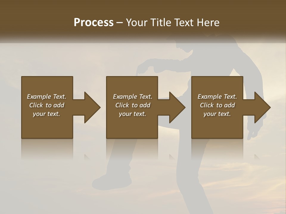 A Silhouette Of A Man Doing A Trick On A Skateboard PowerPoint Template