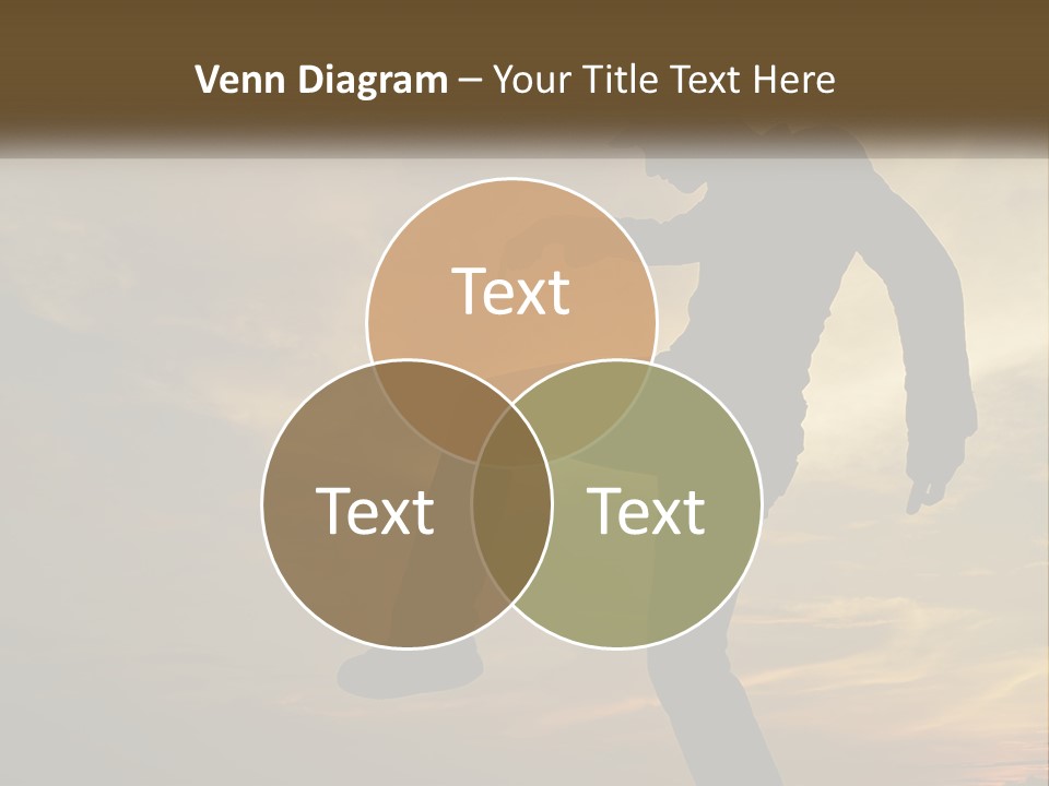 A Silhouette Of A Man Doing A Trick On A Skateboard PowerPoint Template