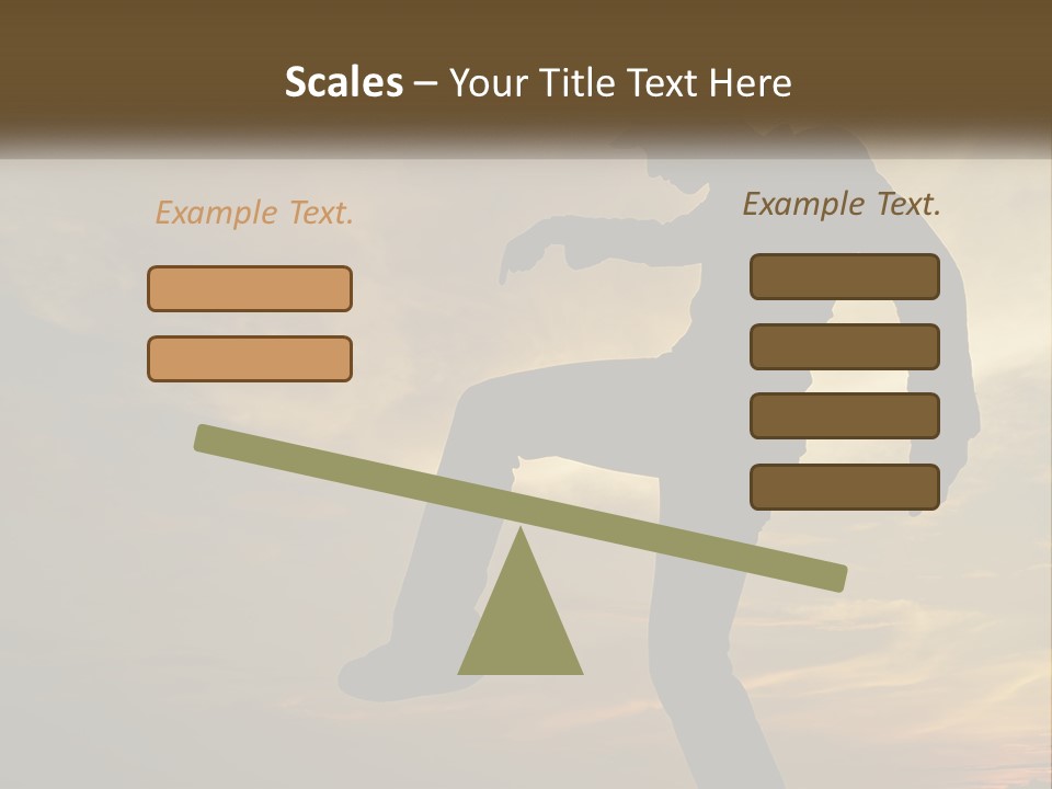 A Silhouette Of A Man Doing A Trick On A Skateboard PowerPoint Template