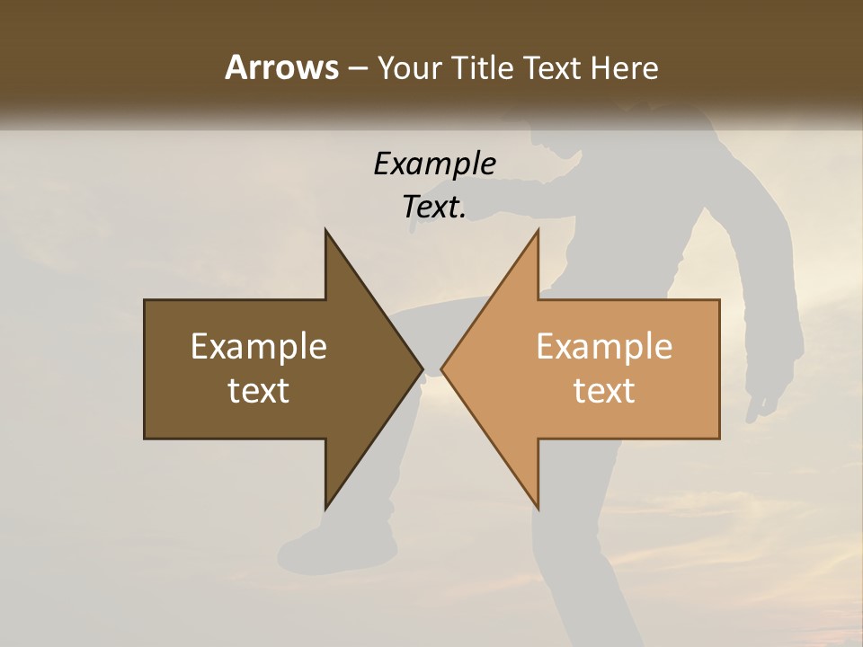 A Silhouette Of A Man Doing A Trick On A Skateboard PowerPoint Template