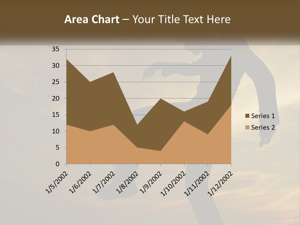 A Silhouette Of A Man Doing A Trick On A Skateboard PowerPoint Template