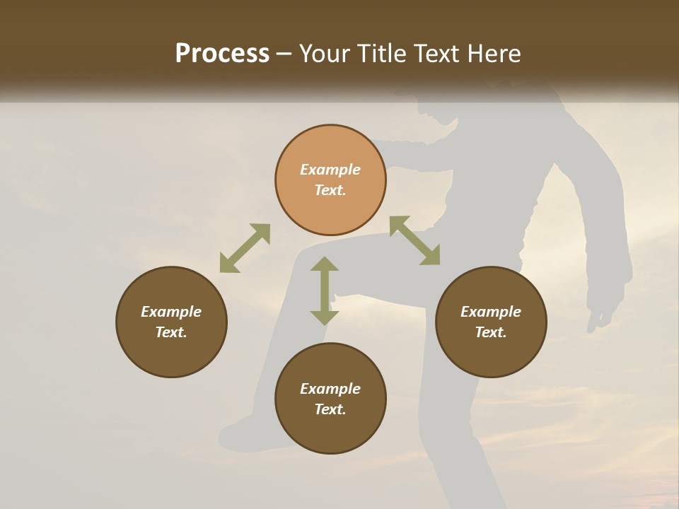 A Silhouette Of A Man Doing A Trick On A Skateboard PowerPoint Template