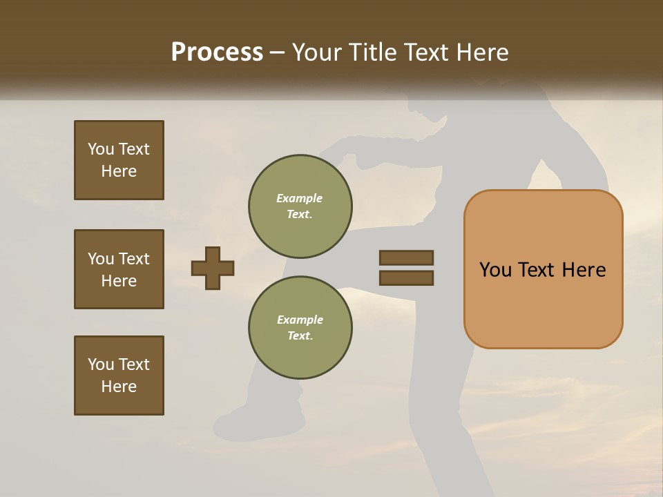 A Silhouette Of A Man Doing A Trick On A Skateboard PowerPoint Template
