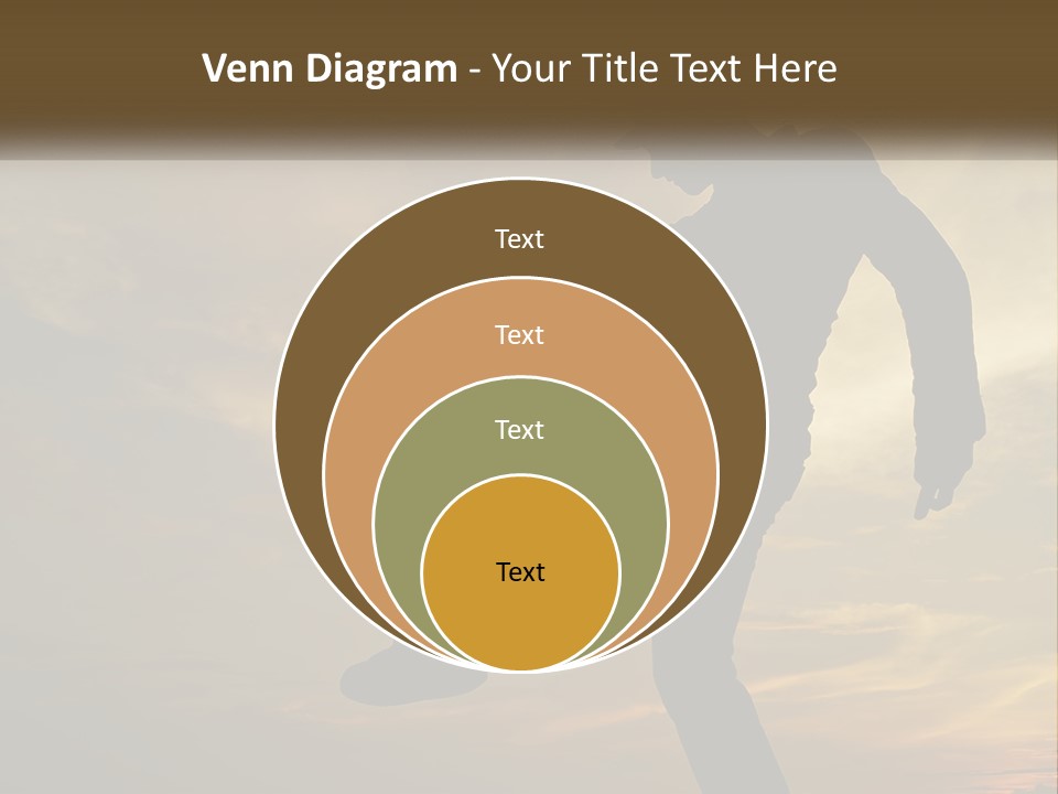 A Silhouette Of A Man Doing A Trick On A Skateboard PowerPoint Template