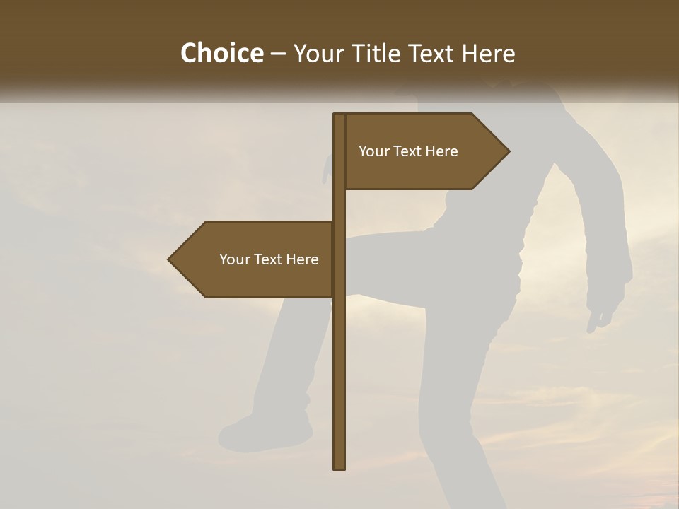 A Silhouette Of A Man Doing A Trick On A Skateboard PowerPoint Template