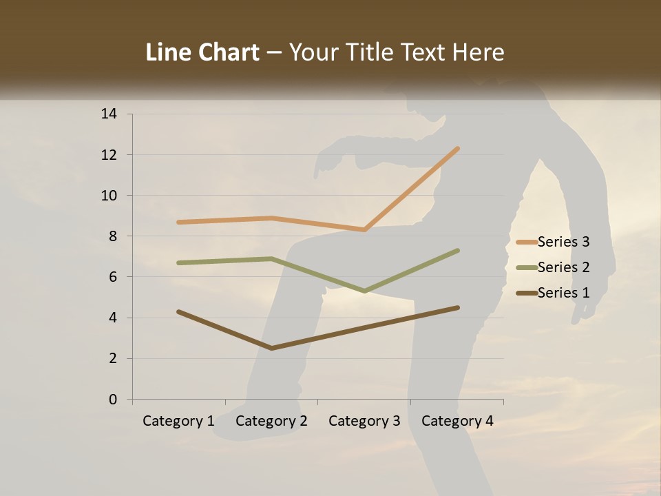 A Silhouette Of A Man Doing A Trick On A Skateboard PowerPoint Template