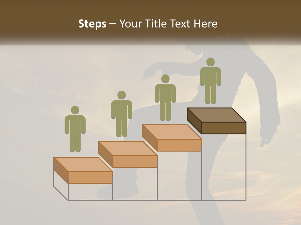 A Silhouette Of A Man Doing A Trick On A Skateboard PowerPoint Template