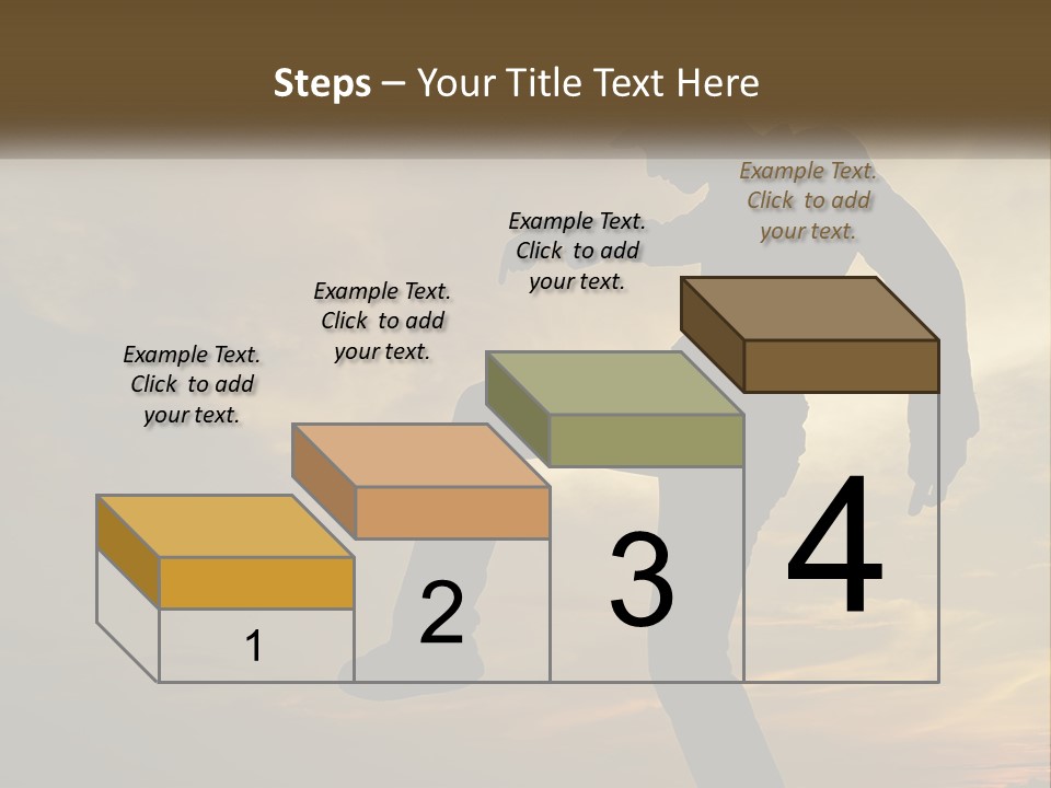 A Silhouette Of A Man Doing A Trick On A Skateboard PowerPoint Template