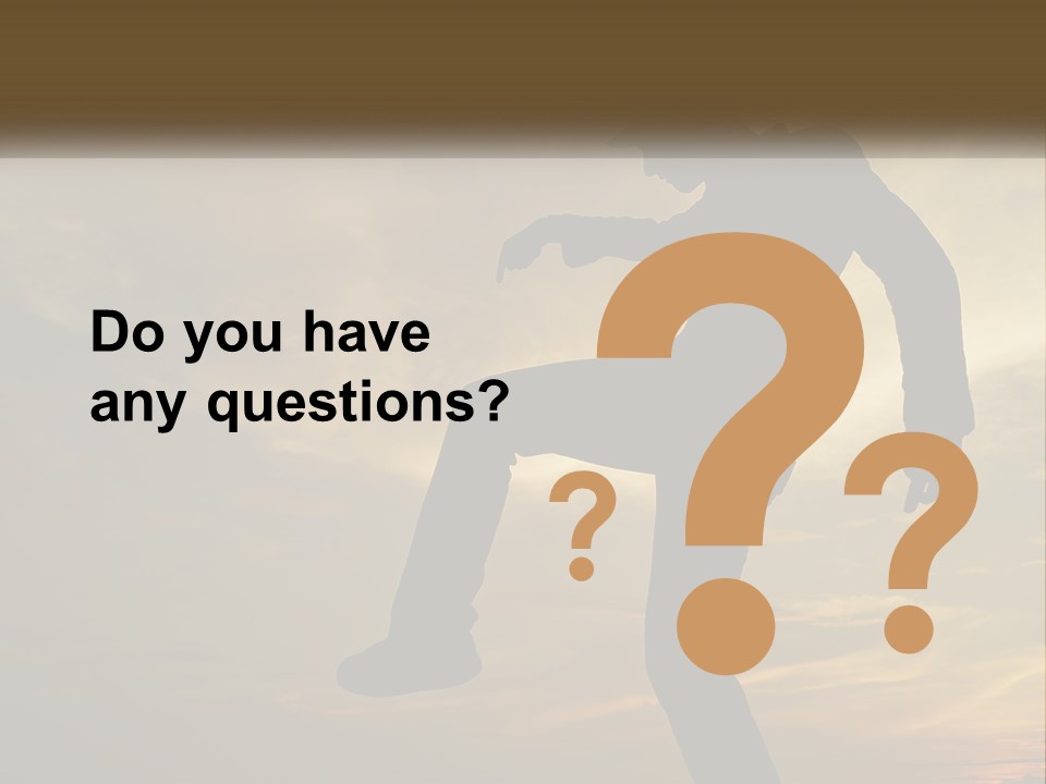 A Silhouette Of A Man Doing A Trick On A Skateboard PowerPoint Template