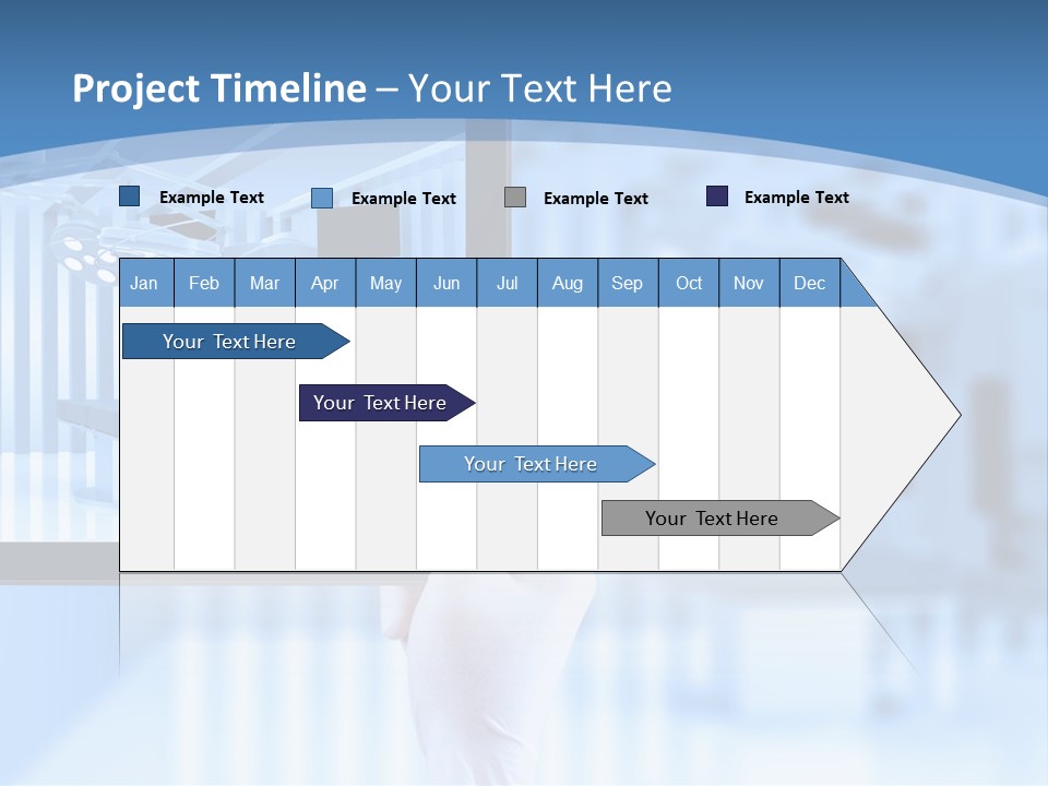 A Person Holding A Tablet With A Hospital Room In The Background PowerPoint Template