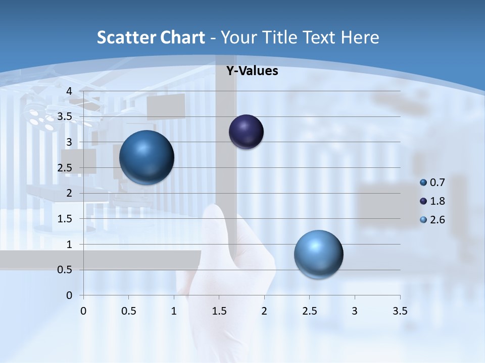 A Person Holding A Tablet With A Hospital Room In The Background PowerPoint Template