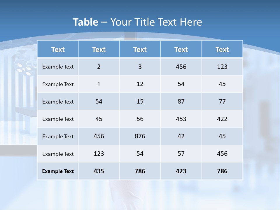 A Person Holding A Tablet With A Hospital Room In The Background PowerPoint Template