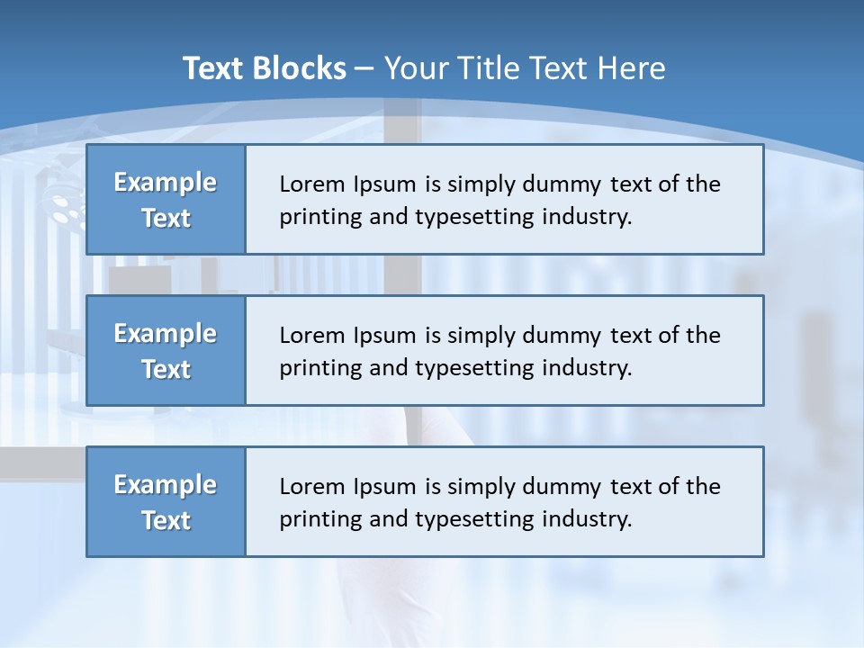 A Person Holding A Tablet With A Hospital Room In The Background PowerPoint Template