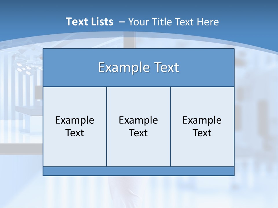 A Person Holding A Tablet With A Hospital Room In The Background PowerPoint Template