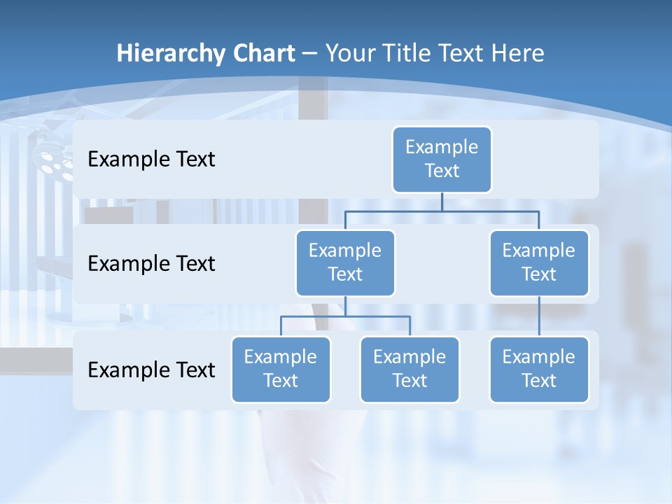 A Person Holding A Tablet With A Hospital Room In The Background PowerPoint Template