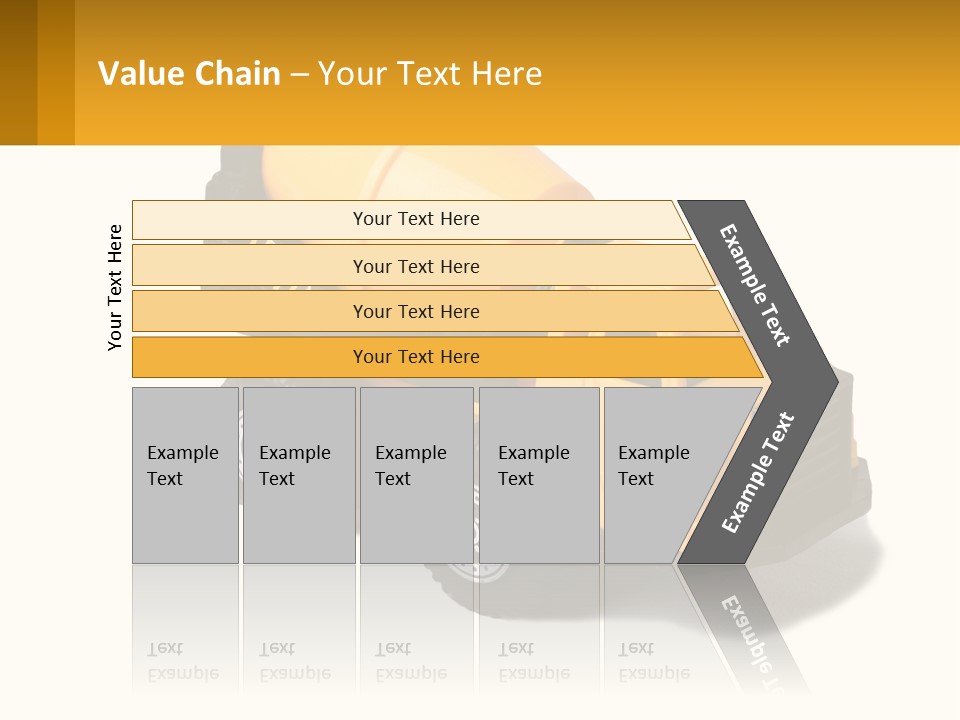 A Yellow Toy Truck With A Yellow Sign In Front Of It PowerPoint Template