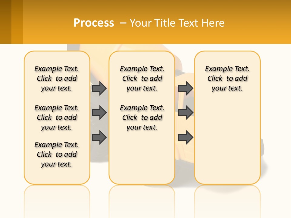 A Yellow Toy Truck With A Yellow Sign In Front Of It PowerPoint Template