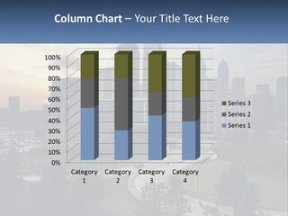 A Picture Of A City With A Sky Line In The Background PowerPoint Template