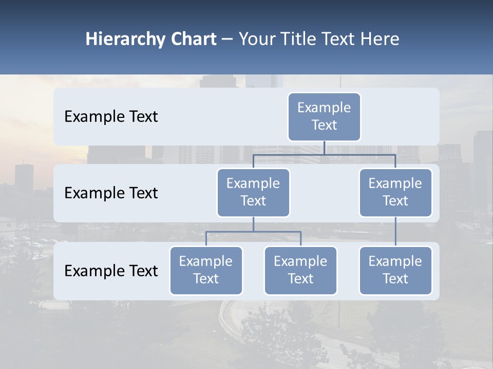 A Picture Of A City With A Sky Line In The Background PowerPoint Template