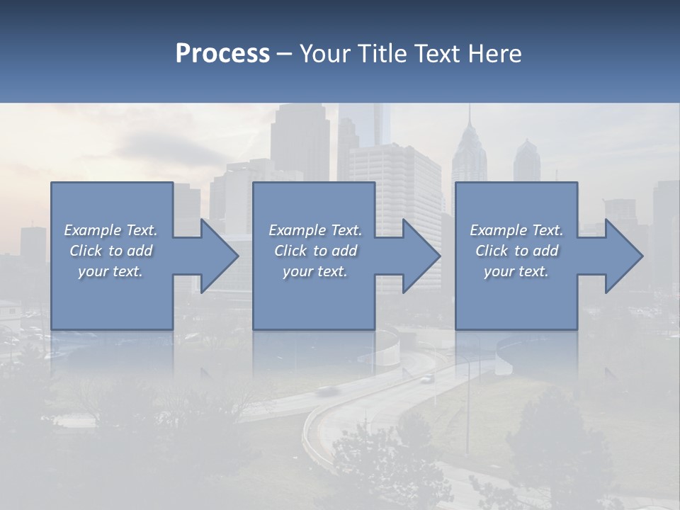 A Picture Of A City With A Sky Line In The Background PowerPoint Template
