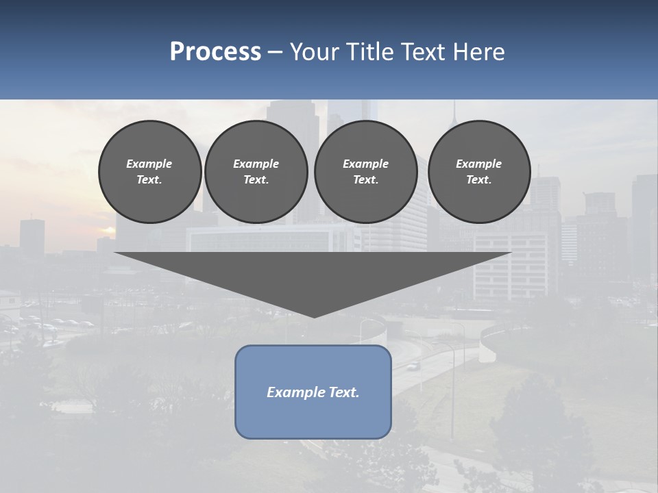 A Picture Of A City With A Sky Line In The Background PowerPoint Template