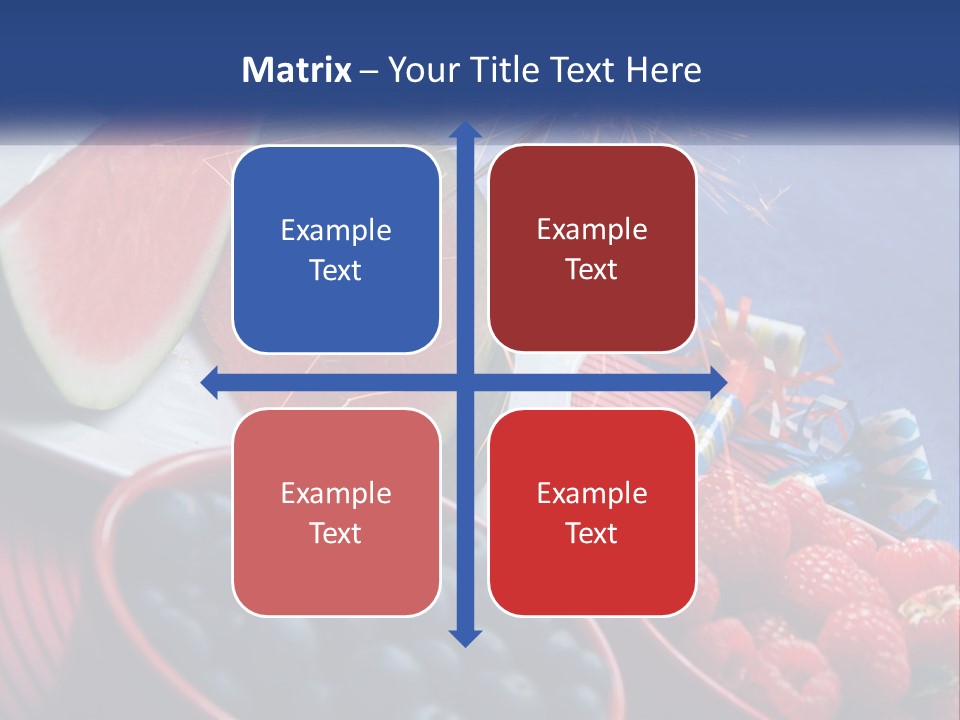 A Plate Of Watermelon And Berries With A Sparkler PowerPoint Template