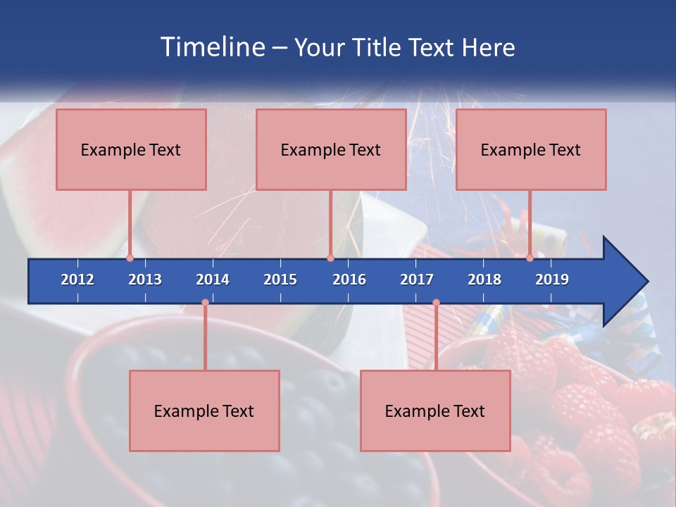 A Plate Of Watermelon And Berries With A Sparkler PowerPoint Template