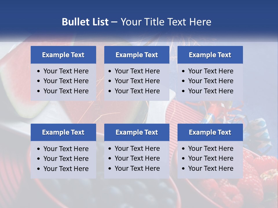 A Plate Of Watermelon And Berries With A Sparkler PowerPoint Template