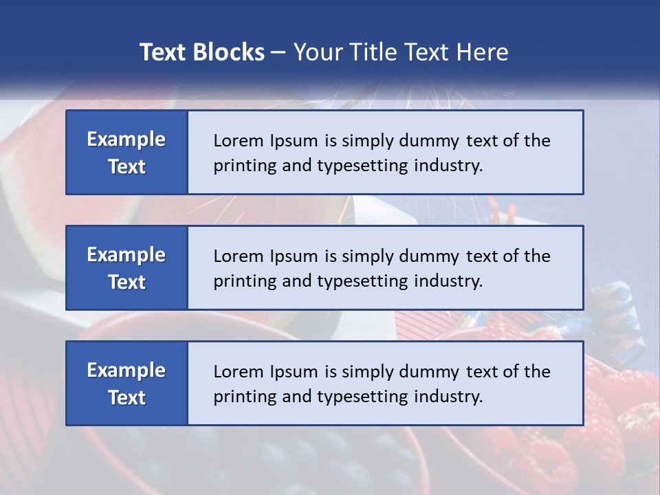 A Plate Of Watermelon And Berries With A Sparkler PowerPoint Template