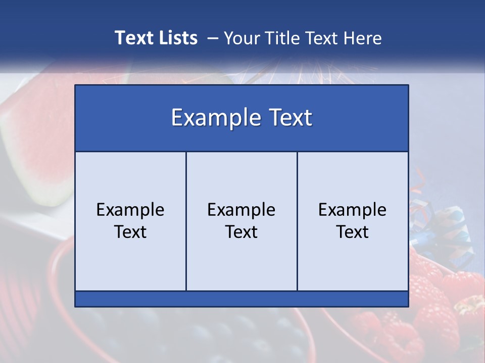 A Plate Of Watermelon And Berries With A Sparkler PowerPoint Template