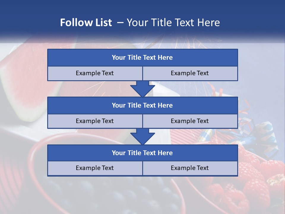 A Plate Of Watermelon And Berries With A Sparkler PowerPoint Template
