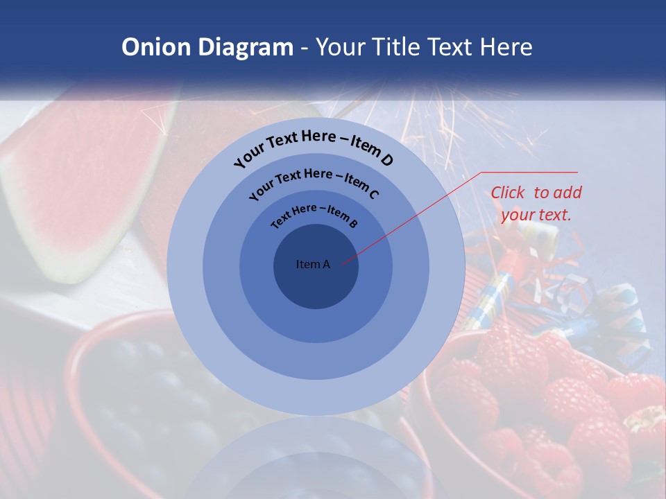 A Plate Of Watermelon And Berries With A Sparkler PowerPoint Template