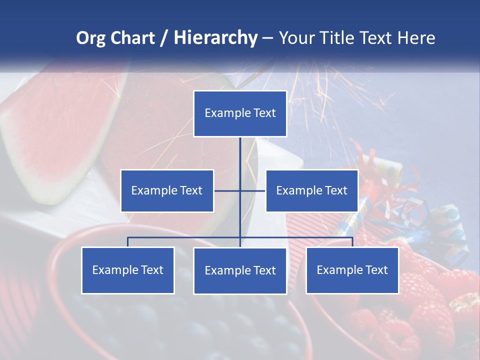 A Plate Of Watermelon And Berries With A Sparkler PowerPoint Template