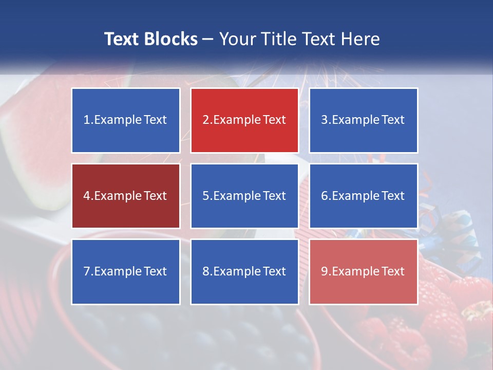 A Plate Of Watermelon And Berries With A Sparkler PowerPoint Template