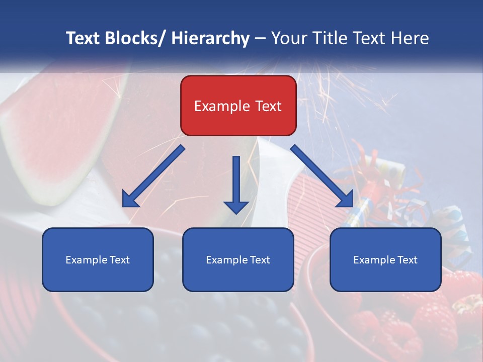 A Plate Of Watermelon And Berries With A Sparkler PowerPoint Template