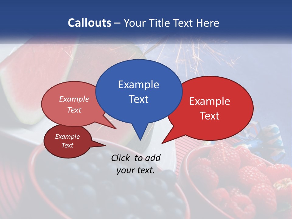 A Plate Of Watermelon And Berries With A Sparkler PowerPoint Template